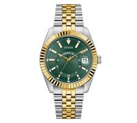 Quarzuhr GUESS "JADEN", silber (silberfarben, goldfarben), Armbanduhren, Herren, Quarzuhr, Armbanduhr, Herrenuhr, Edelstahlarmband, Datum (63107624-0) silberfarben, goldfarben