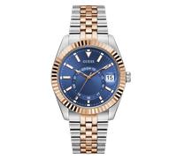 Quarzuhr GUESS "JADEN", silber (silberfarben, roségoldfarben), Armbanduhren, Herren, Quarzuhr, Armbanduhr, Herrenuhr, Edelstahlarmband, Datum (87730263-0)