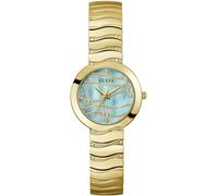 Quarzuhr GUESS "LAGUNA", gold (goldfarben), Armbanduhren, Damen, Quarzuhr, Armbanduhr, Damenuhr, Edelstahlarmband (77205965-0)