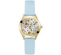Quarzuhr GUESS "MINI WONDERLUST", blau (hellblau), Armbanduhren, Damen, Quarzuhr, Armbanduhr, Damenuhr (13535327-0) hellblau