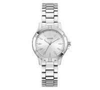 Quarzuhr GUESS "MIST", silber (silberfarben), Armbanduhren, Damen, Quarzuhr, Armbanduhr, Damenuhr, Edelstahlarmband, Kristallsteine (85810564-0)