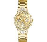 Quarzuhr GUESS "MOONLIGHT", gold (goldfarben), Armbanduhren, Damen, Quarzuhr, Armbanduhr, Damenuhr (20596738-0) goldfarben