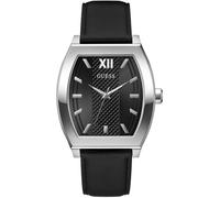 Quarzuhr GUESS "PUNCTUAL", schwarz, Armbanduhren, Herren, Quarzuhr, Armbanduhr, Herrenuhr (75574903-0) schwarz