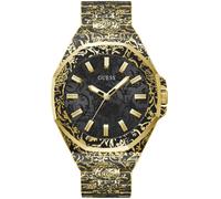 Quarzuhr GUESS "ROAR" Armbanduhren goldfarben, schwarz Herren Uhren (67398455-0)