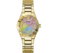 Quarzuhr GUESS "SANGRIA", gold (goldfarben), Armbanduhren, Damen, Quarzuhr, Armbanduhr, Damenuhr, Edelstahlarmband (23714734-0) goldfarben