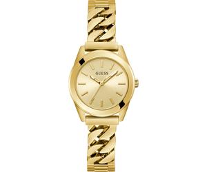 Quarzuhr GUESS "SERENA", gold (goldfarben), Armbanduhren, Damen, Quarzuhr, Armbanduhr, Damenuhr (97030932-0) goldfarben