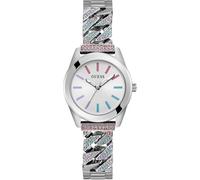 Quarzuhr GUESS "SERENA", silber (silberfarben), Armbanduhren, Damen, Quarzuhr, Armbanduhr, Damenuhr (41261006-0) silberfarben