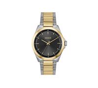 Quarzuhr HUGO "SEAM", silberfarben, goldfarben, Armbanduhren, Herren, Quarzuhr, Armbanduhr, Herrenuhr, Edelstahlarmband, analog (11630213-0)