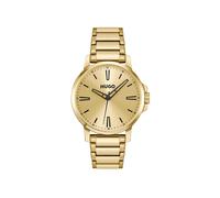 HUGO Goldfarbene Uhr mit tonalem Zifferblatt und Armband - Style #SMOOTH, 58565091 Goldfarben ONESI