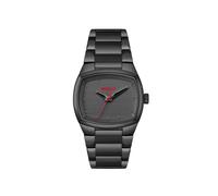 Quarzuhr HUGO "TELLY", schwarz, Armbanduhren, Herren, Quarzuhr, Armbanduhr, Herrenuhr, Edelstahlarmband, analog (23686536-0) schwarz