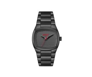 Quarzuhr HUGO "TELLY", schwarz, Armbanduhren, Herren, Quarzuhr, Armbanduhr, Herrenuhr, Edelstahlarmband, analog (23686536-0) schwarz