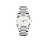 Quarzuhr HUGO "TELLY", silber (silberfarben), Armbanduhren, Herren, Quarzuhr, Armbanduhr, Herrenuhr, Edelstahlarmband, analog (41805319-0) silberfarben