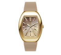 Quarzuhr ICE-WATCH "ICE boliday - Dome - Metal - Small - 3H + Date", beigefarben, Armbanduhren, Damen, Armbanduhr, Damenuhr, analog, Datum, Silikonarmband (33826814-0) beigefarben