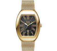 Quarzuhr ICE-WATCH "ICE boliday - Dome - Metal - Small - 3H + Date", gold (goldfarben, schwarz), Armbanduhren, Damen, Quarzuhr, Armbanduhr, Damenuhr, Edelstahlarmband, Datum, analog (27042423-0) goldf