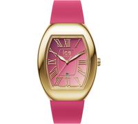 Quarzuhr ICE-WATCH "ICE boliday - Dome - Metal - Small - 3H + Date", rosa (pink), Armbanduhren, Damen, Quarzuhr, Armbanduhr, Damenuhr, Silikonarmband, Datum, analog (73111766-0) pink