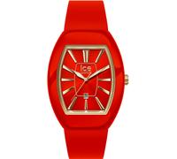 Quarzuhr ICE-WATCH "ICE boliday - Dome - Small - 3H + Date", rot, Armbanduhren, Damen, Quarzuhr, Armbanduhr, Damenuhr, Silikonarmband, Datum, analog (93408237-0) rot