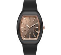 Quarzuhr ICE-WATCH "ICE boliday - Dome - Small - 3H + Date", schwarz, Armbanduhren, Damen, Quarzuhr, Armbanduhr, Damenuhr, analog, Datum, Silikonarmband (96371339-0)