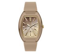 Quarzuhr ICE-WATCH "ICE boliday - Dome - Small - 3H + Date", taupefarben, Armbanduhren, Damen, Armbanduhr, Damenuhr, analog, Datum, Silikonarmband (70838053-0) taupefarben