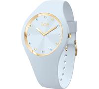Quarzuhr ICE-WATCH "ICE cosmos - Small+ - 2H (colour stones)", blau (hellblau), Armbanduhren, Damen, Quarzuhr, Armbanduhr, Damenuhr, Silikonarmband, analog (21661948-0)