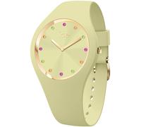 Quarzuhr ICE-WATCH "ICE cosmos - Small+ - 2H (colour stones)", grün (hellgrün), Armbanduhren, Damen, Quarzuhr, Armbanduhr, Damenuhr, Silikonarmband, analog (41771252-0) hellgrün