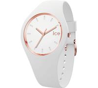 Quarzuhr ICE-WATCH "ICE glam - S37 - 3H", weiß, Armbanduhren, Damen, Quarzuhr, Armbanduhr, Damenuhr, Silikonarmband, analog (62310908-0) weiß