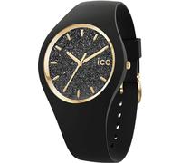 Quarzuhr ICE-WATCH "ICE glitter - S37 - 3H", schwarz, Armbanduhren, Damen, Quarzuhr, Armbanduhr, Damenuhr, Silikonarmband, analog (75677547-0) schwarz