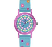 Quarzuhr ICE-WATCH "ICE learning - Girl - Extra Small - 3H", türkis, Armbanduhren, Damen, Quarzuhr, Armbanduhr,Kinderuhr,Lernuhr,Mädchen,Schulanfang,Geschenkidee,Blumen (76609627-0)