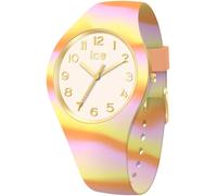Quarzuhr ICE-WATCH "ICE tie and dye - Small - 3H", rosa (rosa, orange, gelb), Armbanduhren, Damen, Quarzuhr, Armbanduhr, Damenuhr, Silikonarmband, analog (24931329-0) rosa, orange, gelb