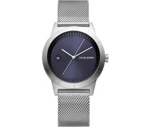 Quarzuhr JACOB JENSEN "Ascent", silber (silberfarben), Armbanduhren, Damen, Quarzuhr, Armbanduhr, Damenuhr, Edelstahlarmband, analog, Tag (28977113-0) silberfarben