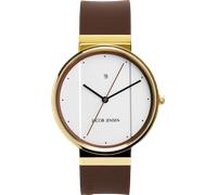 Quarzuhr JACOB JENSEN "New Line", braun, Armbanduhren, Herren, Quarzuhr, Armbanduhr, Herrenuhr, analog, Tag (79097017-0) braun