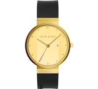 Quarzuhr JACOB JENSEN "New Line", schwarz, Armbanduhren, Herren, Quarzuhr, Armbanduhr, Herrenuhr, analog, Tag (63050040-0) schwarz