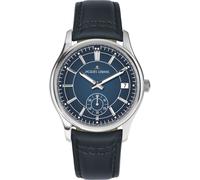 Quarzuhr JACQUES LEMANS "Derby", blau (dunkelblau, blau), Armbanduhren, Damen, Quarzuhr, Armbanduhr, Herrenuhr, Lederarmband, analog, Tag, kleine Sekunde (54607526-0) dunkelblau, blau