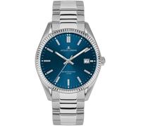 Quarzuhr JACQUES LEMANS "Derby", silber (silberfarben, dunkelblau 2), Armbanduhren, Herren, Quarzuhr, Armbanduhr,Herrenuhr,Damenuhr,Edelstahlarmband,bis 10 bar wasserd. (23737207-0)