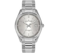 Quarzuhr JACQUES LEMANS "Derby", silber (silberfarben, silberfarben), Armbanduhren, Damen, Quarzuhr, Armbanduhr, Damenuhr, Datum, Leuchtzeiger, Edelstahlarmband (12683862-0) silberfarben, silberfarben