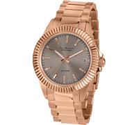 Quarzuhr JACQUES LEMANS "La Passion", gold (roségoldfarben, braun), Armbanduhren, Damen, Quarzuhr, Armbanduhr, Damenuhr, Edelstahlarmband, analog, Datum, Leuchtindex (75604058-0) roségoldfarben, braun