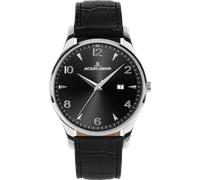 Quarzuhr JACQUES LEMANS "London", schwarz (schwarz, schwarz), Armbanduhren, Herren, Quarzuhr, Armbanduhr, Herrenuhr, analog, Tag (69614333-0) schwarz, schwarz