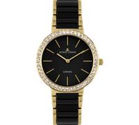 Quarzuhr JACQUES LEMANS "Monaco", schwarz, schwarz, Armbanduhren, Damen, Quarzuhr, Armbanduhr, Damenuhr, Keramik, analog (24289622-0) schwarz, schwarz