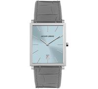 Quarzuhr JACQUES LEMANS "Nizza" Armbanduhren grau (grau, hellblau) Damen Quarzuhren Armbanduhr, Damenuhr, Herrenuhr, Datum, unisex (76285229-0)