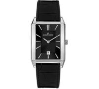 Quarzuhr JACQUES LEMANS "Torino", schwarz, Armbanduhren, Herren, Quarzuhr, Armbanduhr, Herrenuhr, Lederarmband, analog, Datum (90229910-0)