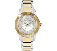 Quarzuhr JACQUES LEMANS "Venice", gold (silbergoldfarben, weiß), Armbanduhren, Damen, Quarzuhr, Armbanduhr, Damenuhr, Edelstahlarmband, Perlmutt-Zifferblatt, Datum (45017633-0)