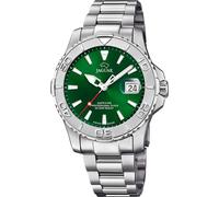 Quarzuhr JAGUAR "Claire de Lune", silber (silberfarben, grün), Armbanduhren, Herren, Quarzuhr, Armbanduhr,Herrenuhr,Damenuhr,Saphirglas,Swiss Made,Edelstahlarmband (97950511-0)