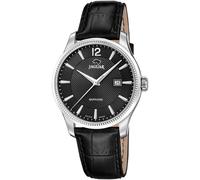 Quarzuhr JAGUAR "Essentia", schwarz (schwarz, schwarz), Armbanduhren, Herren, Quarzuhr, Armbanduhr, Herrenuhr, Swiss Made, Lederarmband, analog, Datum (71913536-0)