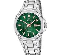 Quarzuhr JAGUAR "Executive", silber (silberfarben, grün), Armbanduhren, Herren, Quarzuhr, Armbanduhr, Herrenuhr, Saphirglas, Swiss Made, bis 10 bar wasserdicht (46226050-0)