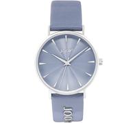JOOP! Armbanduhr Damen Quarzuhr Analog, mit Leder Armband, Blau, 5 bar Wasserdicht, Kommt in Uhren Geschenk Box, 2035663