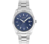 Quarzuhr JOOP, silber (silberfarben, blau), Armbanduhren, Herren, Quarzuhr, Armbanduhr, Damenuhr, Herrenuhr, analog, Datum, Edelstahlarmband (35283608-0)