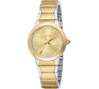 Quarzuhr JUST CAVALLI TIME "Animalier", gold (silbergoldfarben, champagnerfarben), Armbanduhren, Damen, Quarzuhr, Armbanduhr, Damenuhr, Kristallsteine, analog, Edelstahlarmband (23818429-0) silbergold