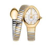 Quarzuhr JUST CAVALLI TIME "Eclisse", silber (silberfarben, goldfarben, silberfarben), Armbanduhren, Damen, Quarzuhr, Armbanduhr, Damenuhr, Edelstahlarmband, analog, Kristallsteine (96250729-0) silber