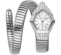 Quarzuhr JUST CAVALLI TIME "Gemma", silberfarben, silberfarben, Armbanduhren, Damen, Quarzuhr, Armbanduhr,Damenuhr,Edelstahlband,Kristallsteine (24010226-0) silberfarben, silberfarben