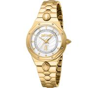 Quarzuhr JUST CAVALLI TIME "Glam", gold (goldfarben), Armbanduhren, Damen, Quarzuhr, Armbanduhr, Damenuhr, Edelstahlarmband, analog, Kristallsteine (78339333-0) goldfarben