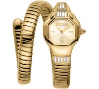 Quarzuhr JUST CAVALLI TIME "Signature Snake", gold (goldfarben, champagnerfarben), Armbanduhren, Damen, Quarzuhr, Armbanduhr,Damenuhr,Edelstahlband,Perlmutt-Zifferblatt,Kristallsteine (86343769-0) gol